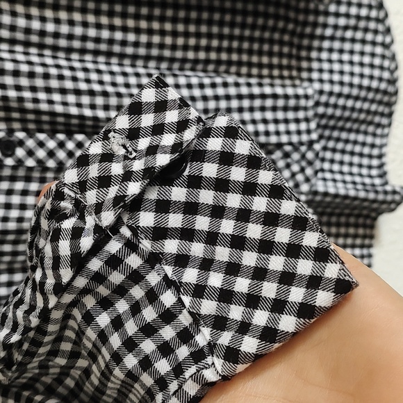 Canyon River Blues Gingham Button Up Blouse - Picture 6 of 11